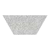 Aggretto Ash Gray 10x24 Half Hexagon Matte Porcelain Tile