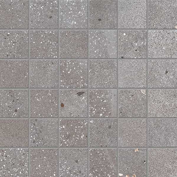 Arena Steel Gray 2x2 Matte Porcelain Mosaic Tile in Gray, View 1