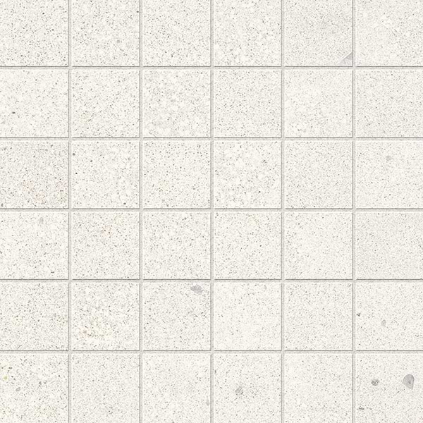 Arena White 2x2 Matte Porcelain Mosaic Tile in Stone White, View 1