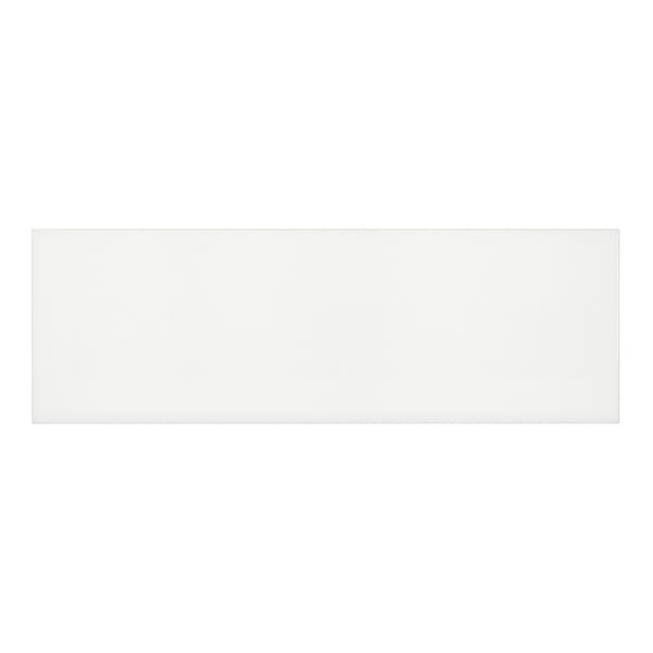 Palette Canvas White 8x24 Glossy Ceramic Tile in Warm White, View 2, open zoomed image