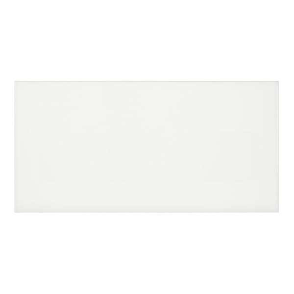 Palette Canvas White 8x16 Glossy Ceramic Tile in Warm White, View 2, open zoomed image