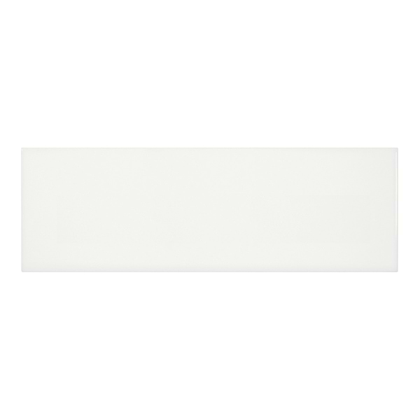Palette Canvas White 4x12 Glossy Ceramic Tile in Warm White, View 2, open zoomed image