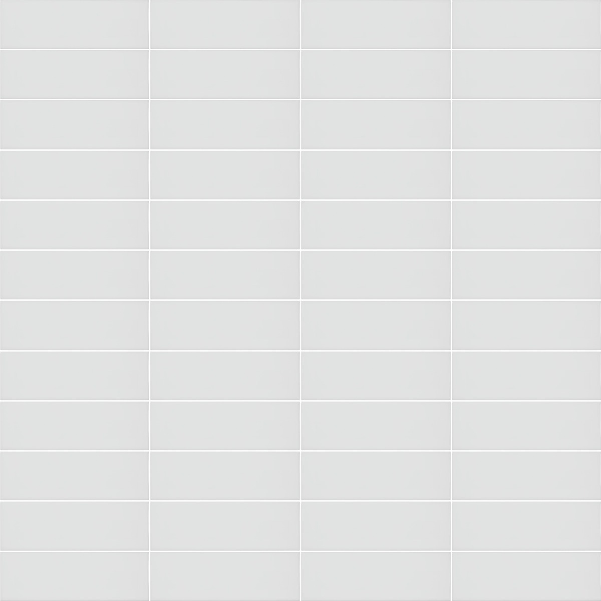 Palette Gallery Gray 4x12 Glossy Ceramic Tile in Light Gray, View 1