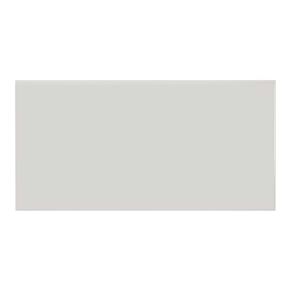 Palette Halo Gray 3x6 Glossy Ceramic Tile in Greige, View 2, open zoomed image