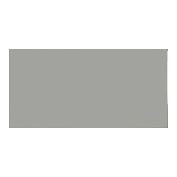 Palette Cement Chic Gray 3x6 Glossy Ceramic Tile in Dark Gray, View 2, open zoomed image