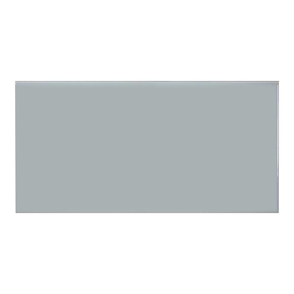 Palette Cloud Blue 3x6 Glossy Ceramic Tile in Blue Gray, View 2, open zoomed image