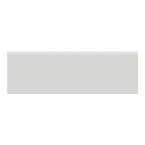 Palette Halo Gray 2x6 Glossy Ceramic Bullnose in Greige, View 1