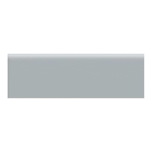 Palette Cloud Blue 2x6 Glossy Ceramic Bullnose in Blue Gray, View 1