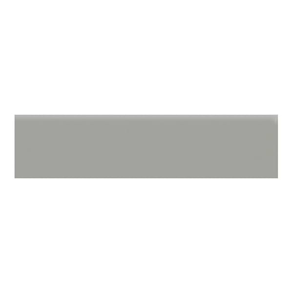 Palette Cement Chic Gray 2x8 Matte Ceramic Bullnose in Dark Gray, View 1
