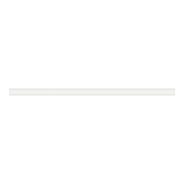 Palette Canvas White 12" Glossy Ceramic Quarter Round in Warm White, View 1