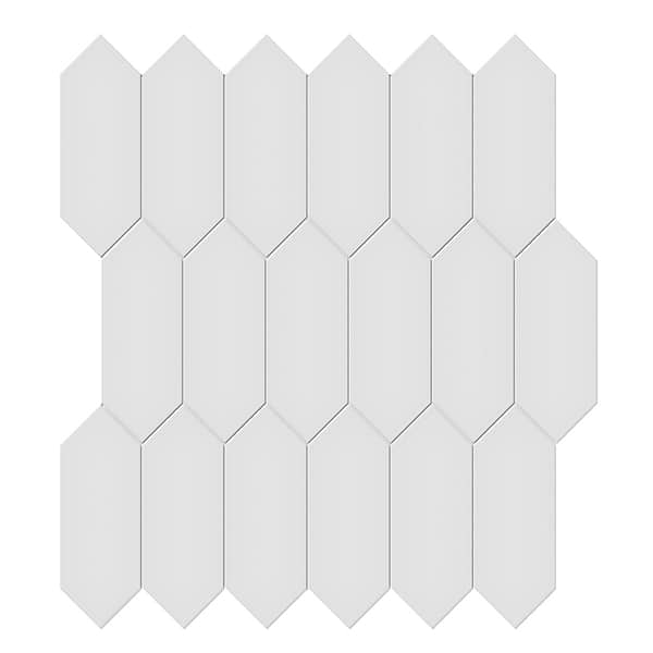 Palette Gallery Gray 2x5 Matte Ceramic Mosaic Tile in Light Gray, View 1