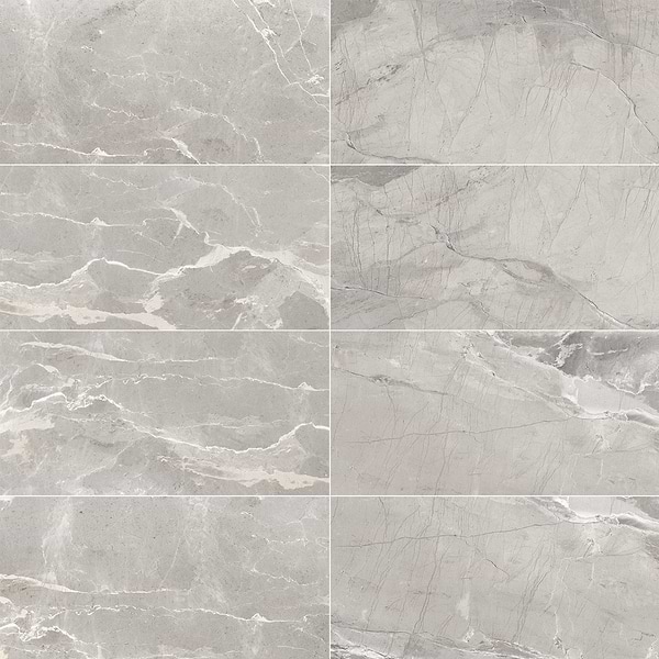 Definite Light Gray 12x24 Matte Porcelain Tile in Light Gray, View 1