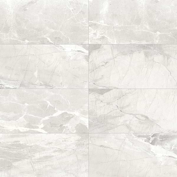 Definite White 12x24 Matte Porcelain Tile in White, View 1