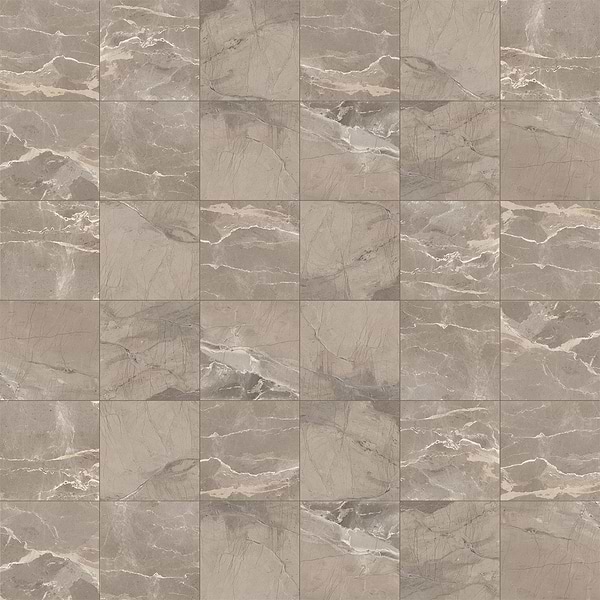 Definite Taupe Beige 2x2 Matte Porcelain Mosaic Tile in Taupe, View 1