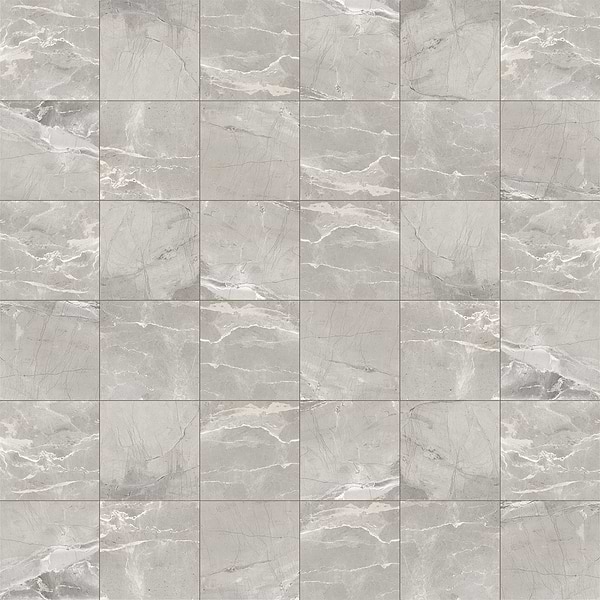 Definite Light Gray 2x2 Matte Porcelain Mosaic Tile in Light Gray, View 1
