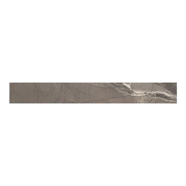 Definite Brown 3x24 Matte Porcelain Bullnose in Brown, View 1
