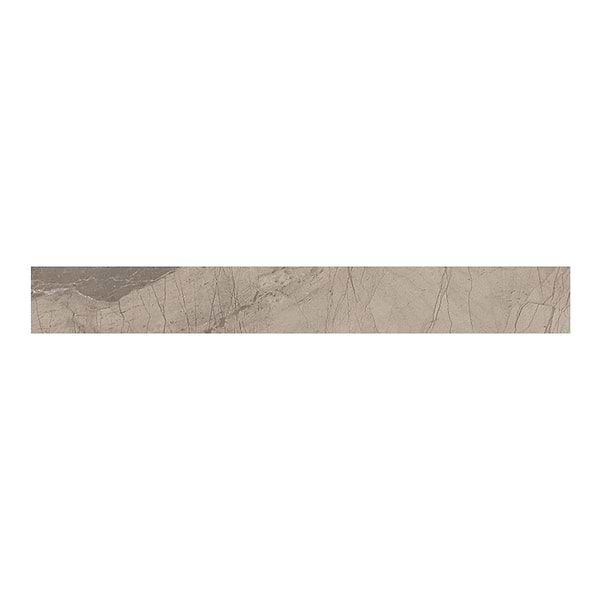 Definite Taupe Beige 3x24 Matte Porcelain Bullnose in Taupe, View 1