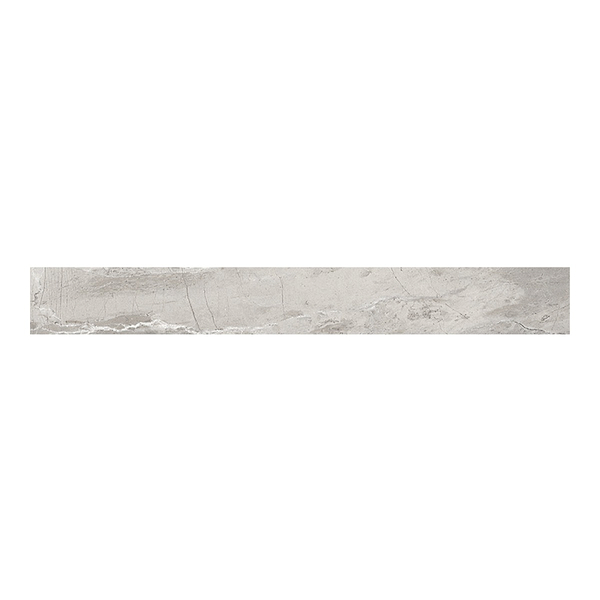 Definite Light Gray 3x24 Matte Porcelain Bullnose in Light Gray, View 1