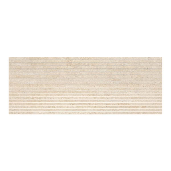 Relic Sand Beige 18x48 3D Wall Deco Matte Porcelain Tile