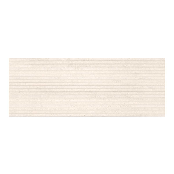 Relic Ivory Beige 18x48 3D Wall Deco Matte Porcelain Tile