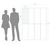 Mod White 12x36 3D Fluted Matte Ceramic Tile 