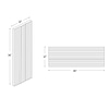 Mod Blush Pink 12x36 3D Fluted Matte Ceramic Tile 