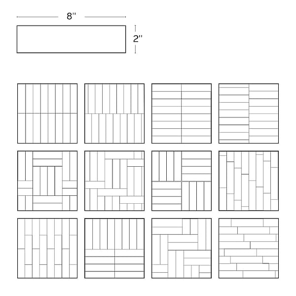 Montauk Terracotta 2x8 Mixed Finish Ceramic Subway Tile