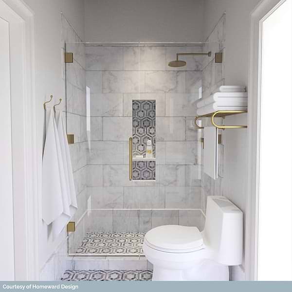 Cosmos Carrara & Moonstone 4" Hexagon Marble Polished Mosaic Tile