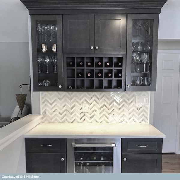 Talon Carrara & White Thassos 1x4 Marble Polished Mosaic Tile
