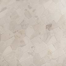 Nature Organica Lovina White Honed Marble Mosaic Tile