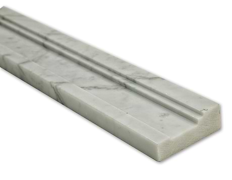 Novel Asian Statuary 2x12 Marble Chair Rail Liner