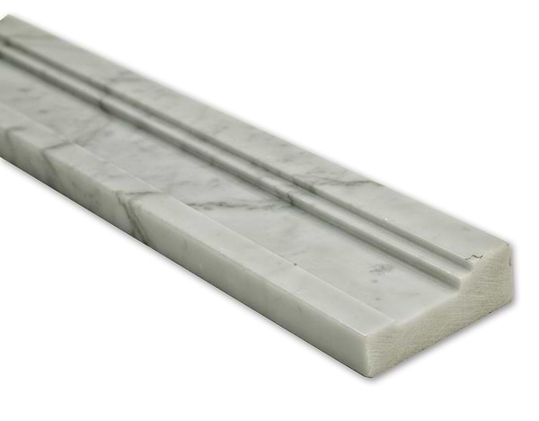 Novel Asian Statuary 2x12 Marble Chair Rail Liner