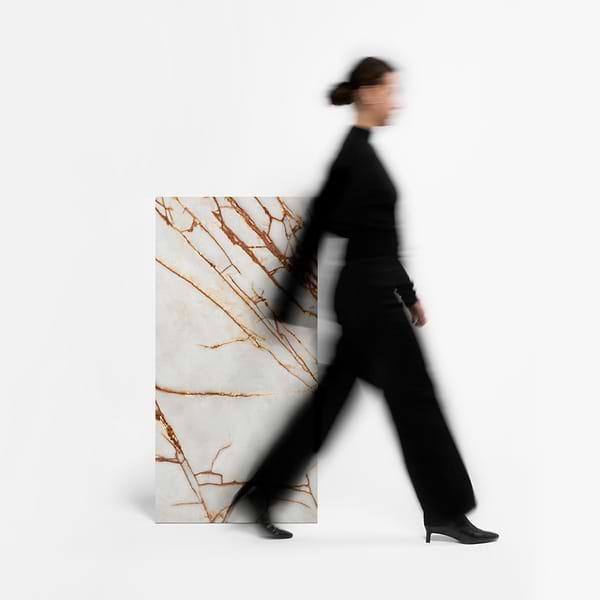 Marfino Bianco Imperiale White 24x48 Marble Look Polished Porcelain Tile