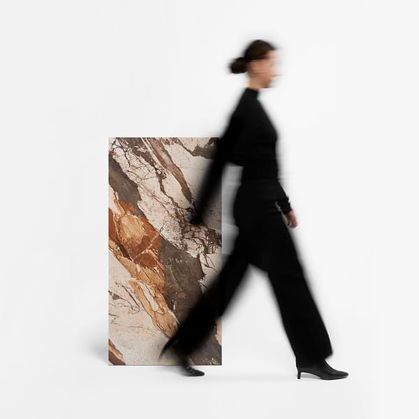 Marfino Breccia Sicilia Multicolor 24x48 Marble Look Polished Porcelain Tile