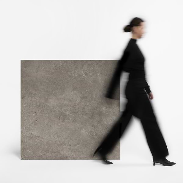 Era Caramel Brown 48x48 Limestone Look Matte Porcelain Tile
