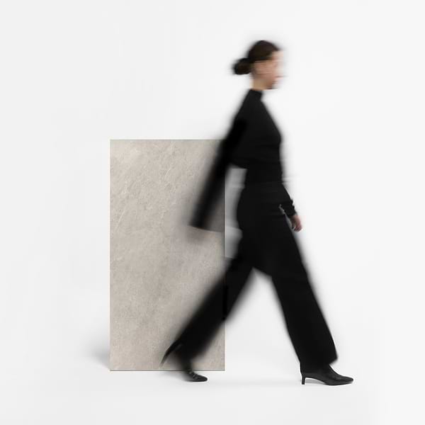 Era Linen White 24x48 Limestone Look Matte Porcelain Tile