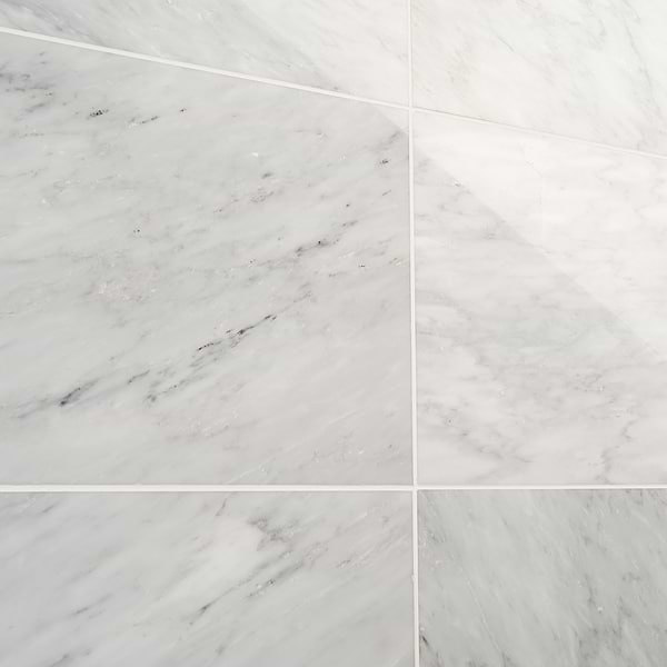 Sample of Asian Statuary 12x24 Polished Marble Tile [$11.55 per sq. ft.]