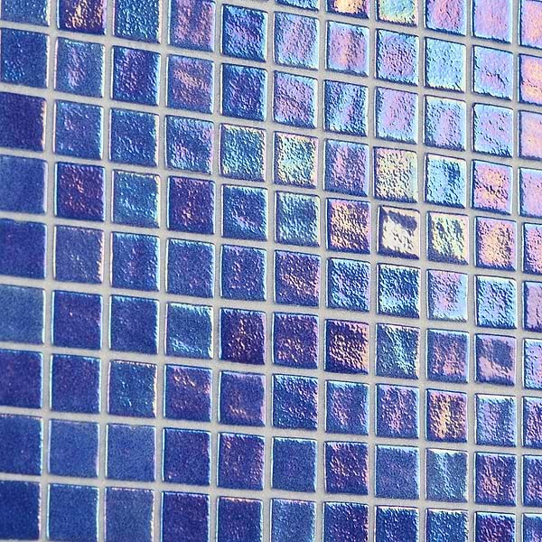 Sample-Swim Blue Lagoon 1x1 Glass Polished Mosaic Tile