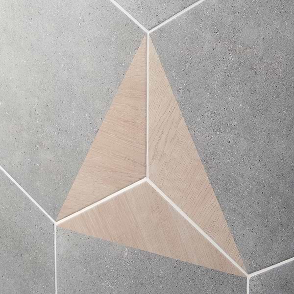 Pergola Wood Gray 12.5" Hexagon Matte Porcelain Tile