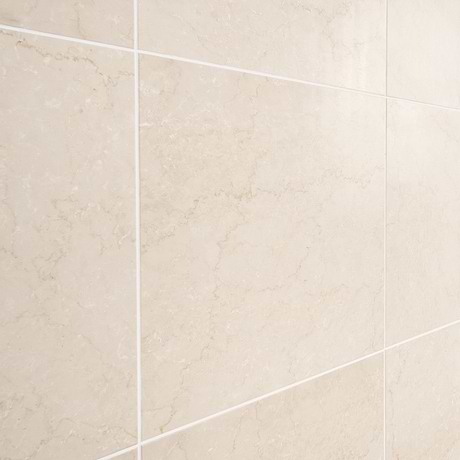 Botticino Extra Light Beige 18x18 Honed Marble Tile