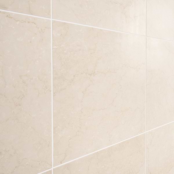 Botticino Extra Light Beige 18x18 Honed Marble Tile