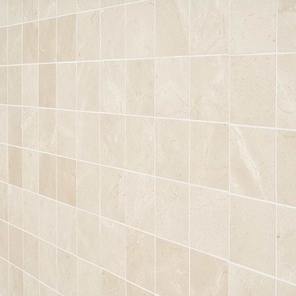Crema Marfil Beige 3x3 Honed Marble Mosaic Tile