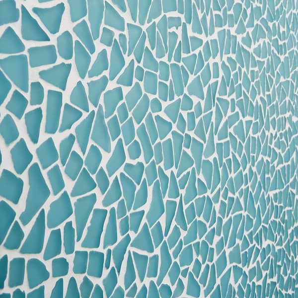 Fiji Pacific Blue Frosted Matte Glass Mosaic Tile