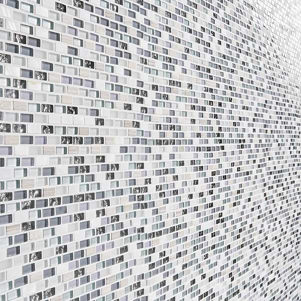 Paragon Moon Jewel Multicolor Mini Brick Marble & Glass Mosaic Tile