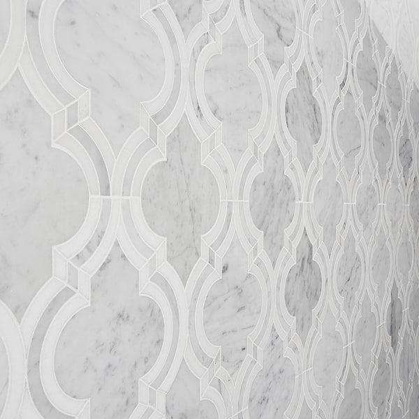 Abernethy Marble Waterjet Polished Mosaic Tile