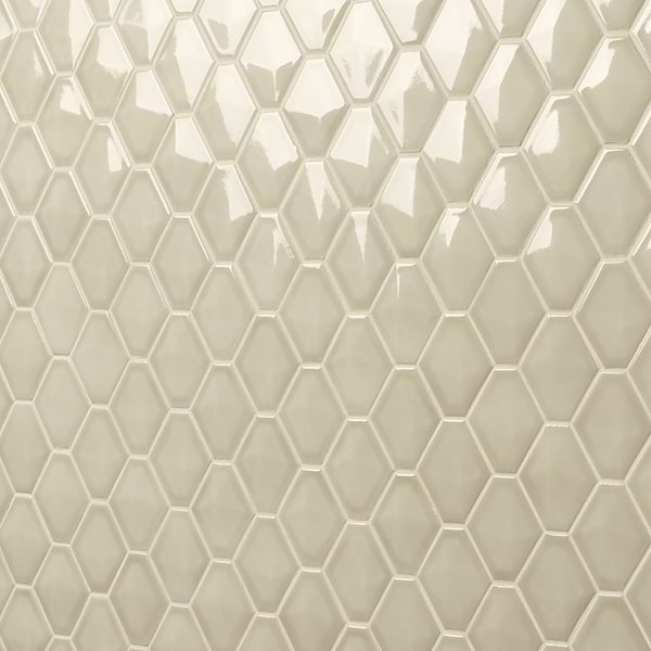 Brookline Diamond Celadon Green 3x4 Glossy Ceramic Mosaic Tile