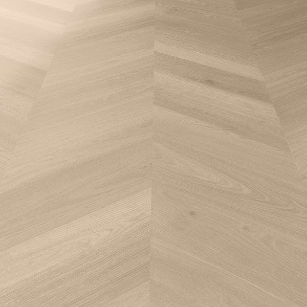 Aspen LVT Chevron Fumed 12x48 Luxury Vinyl Plank in Brown, View 4, open zoomed image