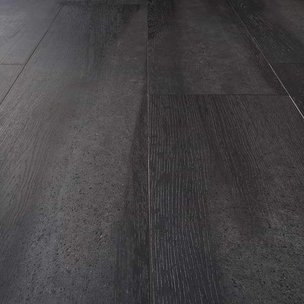 Woodcrete Black Rigid Core Click 12x48 Luxury Vinyl Tile