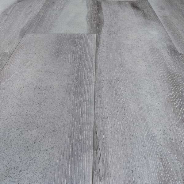 Woodcrete Silver Gray Rigid Core Click 12x48 Luxury Vinyl Tile