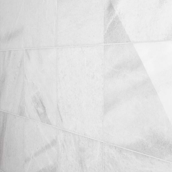 Biarritz White 12x12 Polished Marble Tile